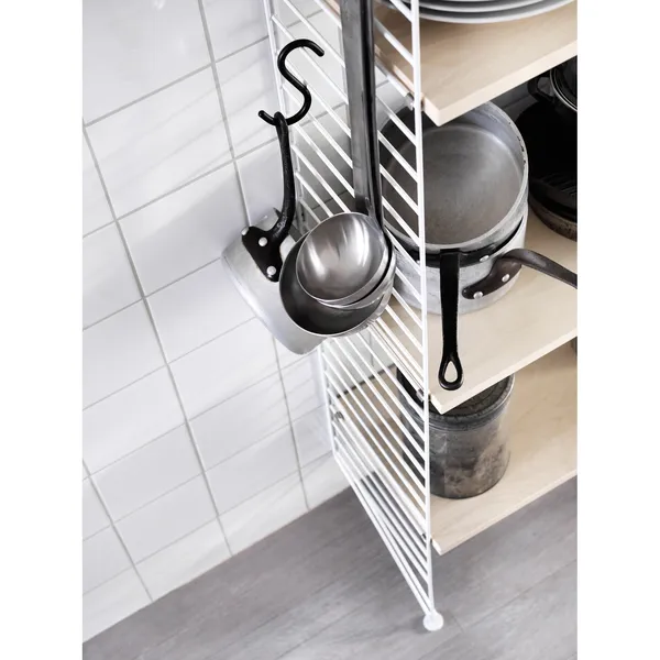 String Gavle Gulv 30x200 cm 1-pak Hvide