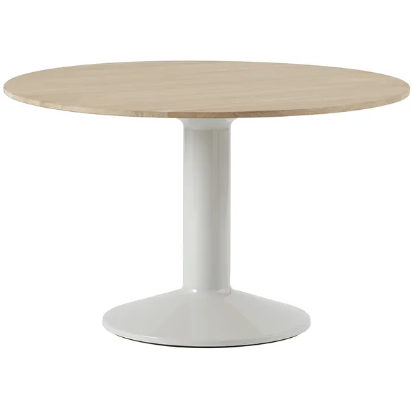 Midst Spisebord Ø120 cm Oljet Eik / Grå