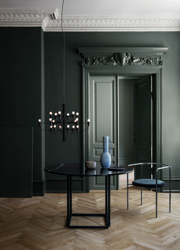 2097/18 Sarfatti Lysekrone LED Matt Black