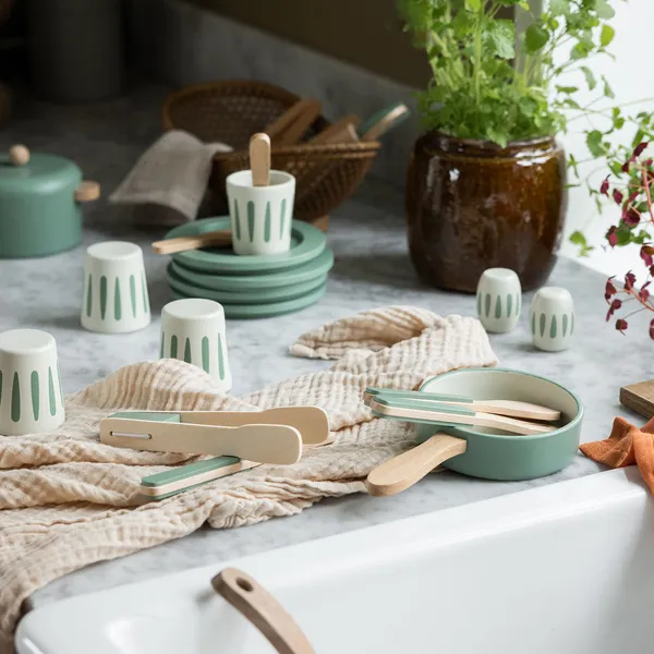 Servicesæt / Legetøjssæt Sage Green