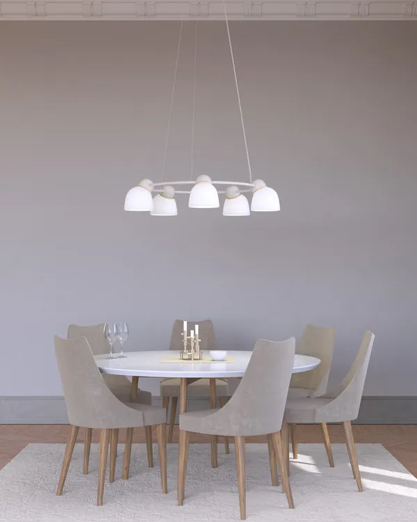 Bird Lysekrone Ø95 cm Opal / Sand