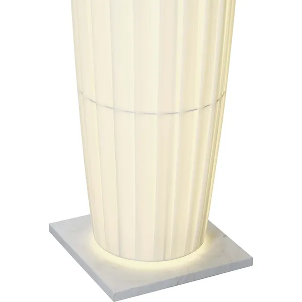 Colonne Golvlampa Vit / Vit Marmor