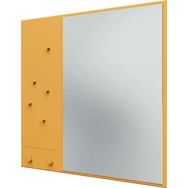 Memo Wall Mirror With Notice Board Acacia