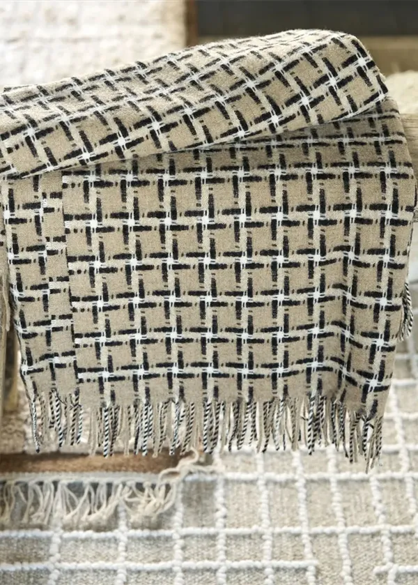 Clarendon Natural Plaid 140x185 cm
