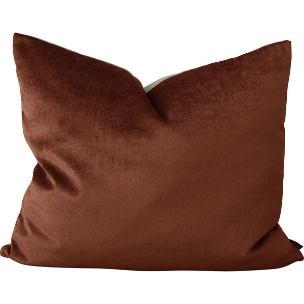 Focus Recycling Linen/Velvet Pude 50x60 cm Rustrød