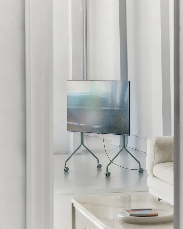 Moon Rollin' Tv Stand Mossy Green