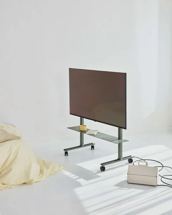 Straight Rollin' Tv Stand Mossy Green