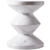 Zig Zag Taburet Hvid