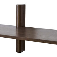 Noir Hylly Yksittäinen 90 cm Tummaksi Petsattu