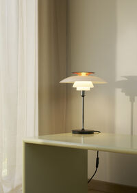 PH 80 Bordlampe Krom / Opalhvid