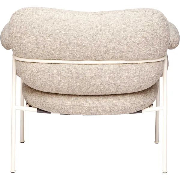 Bollo Lænestol Pearl White Ben / Stof Barnum Sand