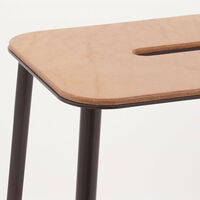 Adam Stool Barstol 65 cm Läder/Stål