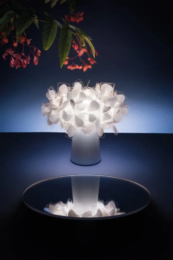 Clizia Bordlampe Bærbar Hvit