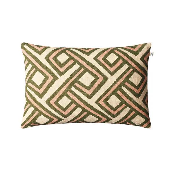 Lanka Kuddfodral 40x60 cm Cactus Green / Rose