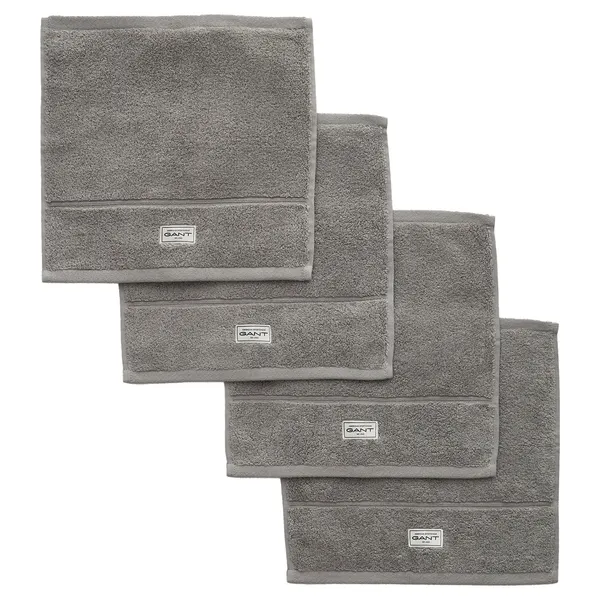 Premium Håndklær 30x30 cm 4-pk Concrete Grey
