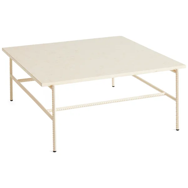 Rebar Sofabord 80x84 cm Alabaster