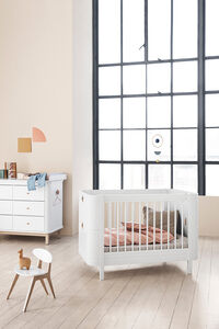 Wood Mini+ Cot Säng Inkl. Junior Kit Vit