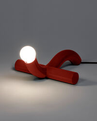 La Due Table Lamp Red