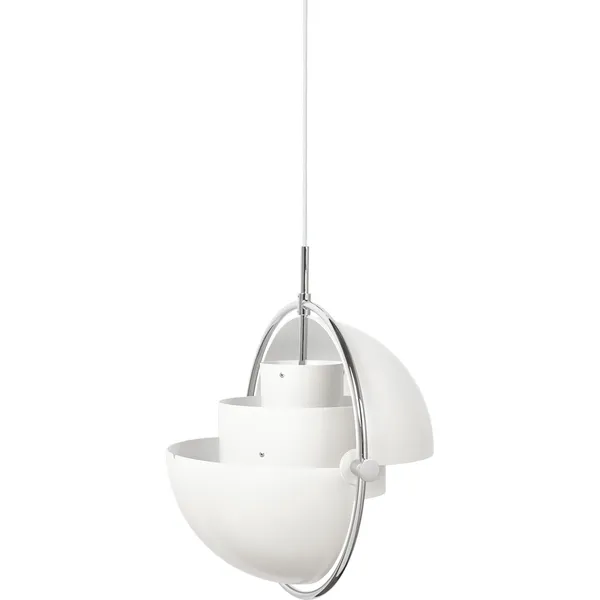 Multi-Lite Pendel 36 cm Krom / Hvid Semi-mat