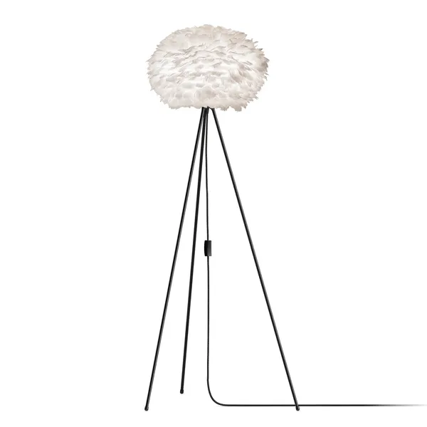 Eos Gulvlampe Medium Ø45 cm Hvit/Sort