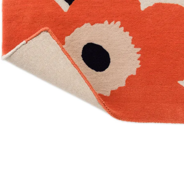 Marimekko Unikko Tæppe 170x240 cm Orange Rødt