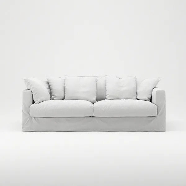 Le Grand Air 3-Seter Sofa Bomull Hvit