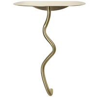 Curvature Wall Table- Black Brass Pöytä Messinki
