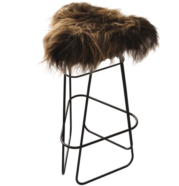 Iceland Barstol 82 cm Sort / Wild Brown