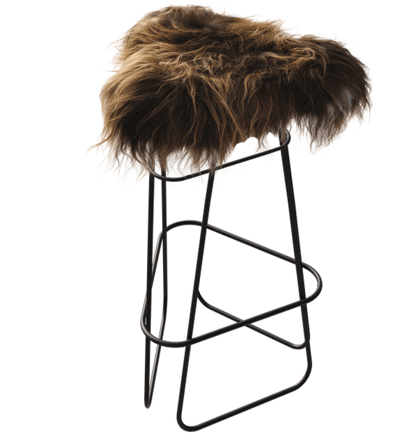 Iceland Barstol 82 cm Sort / Wild Brown