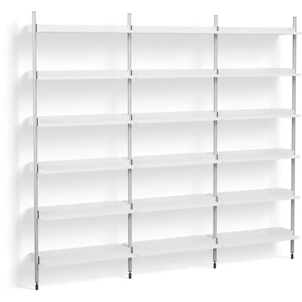 Pier System 103 3 columns PS White / Aluminium