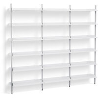 Pier System 103 3 columns PS White / Aluminium