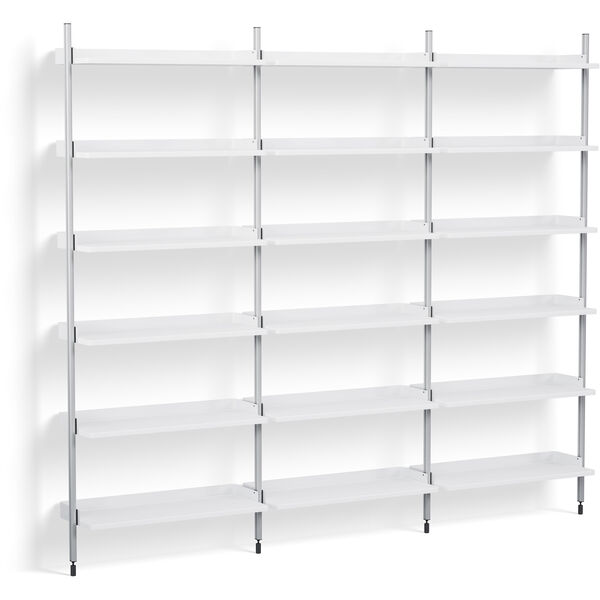Pier System 103 3 columns PS White / Aluminium