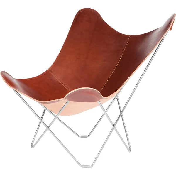 Pampa Mariposa Butterfly Stol Crude Oak/Chrome
