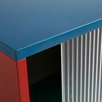 Colour Cabinet Sidebord Glasdør 180 cm / Multi
