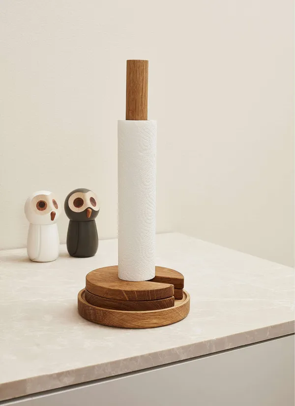 Stack Kjøkkenrullholder 35 cm Eik