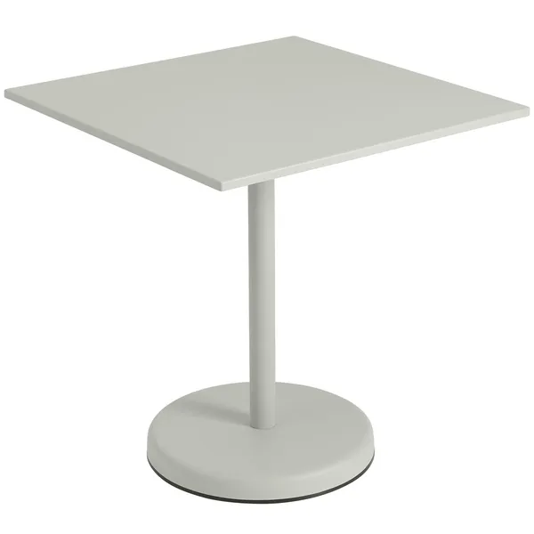 Linear Bord Stål 70x70 cm Grå