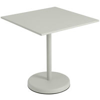 Linear Bord Stål 70x70 cm Grå