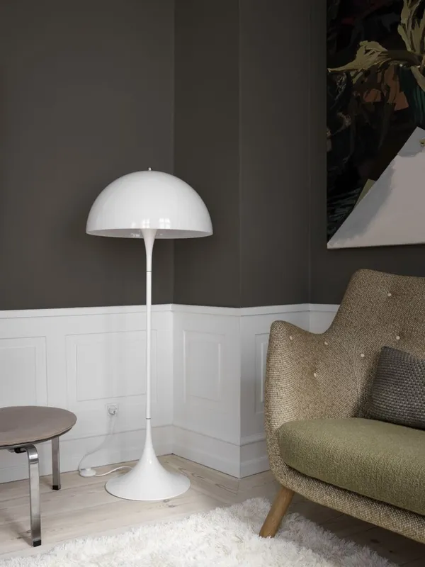 Panthella Gulvlampe Opal White