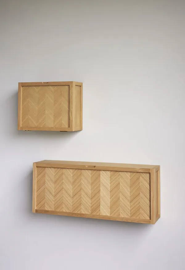 Herringbone Shoe Cabinet