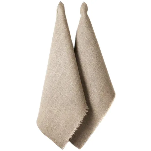 Burlap Viskestykke 2-pak 50x70 cm Naturligt
