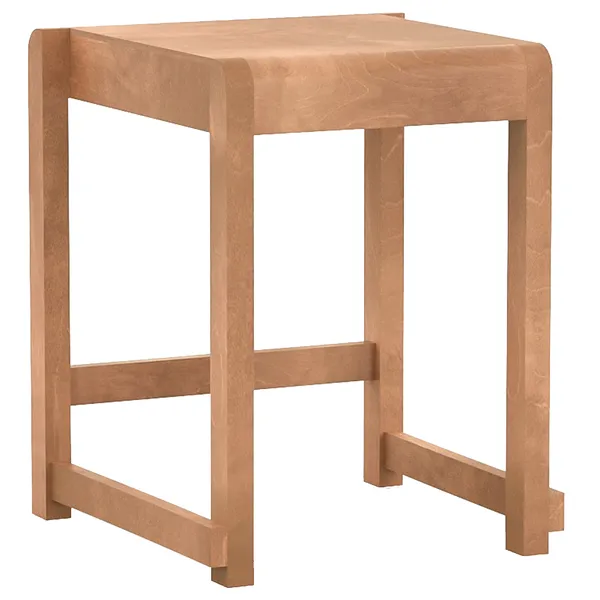Low Stool 01 Jakkara Lämpimänruskea