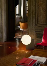 Journey SHY4 Golvlampa Borstat Stål / Opalglas