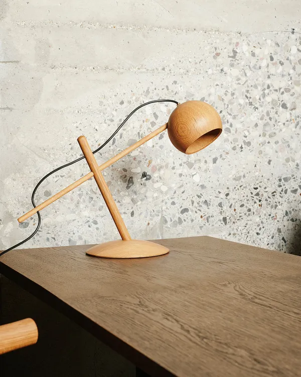 Lune Bordlampe Oljet Eik