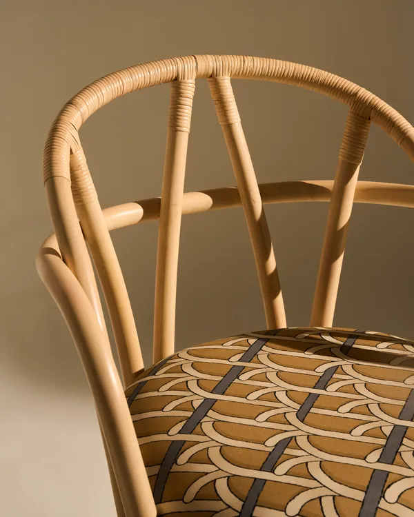 Bistra Spisestol Med Armlener Naturlig / Reales Pattern 002