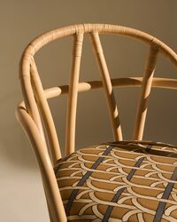 Bistra Spisestol Med Armlener Naturlig / Reales Pattern 002