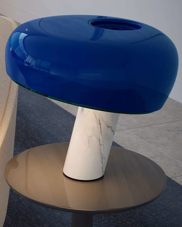 Snoopy Bordlampe Navyblå