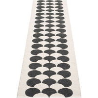 Poppy Teppe Sort/Vanilla 70x250 cm