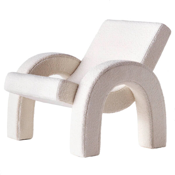 Arco Loungestol Bouclé Hvid