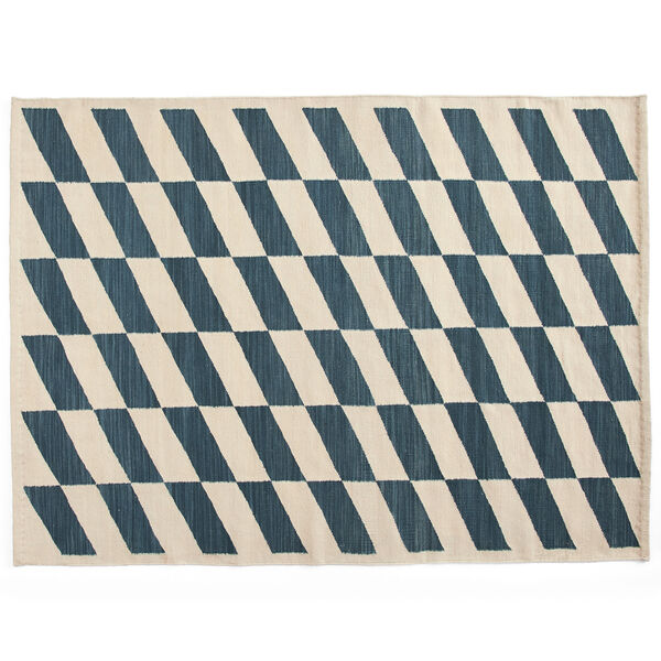 Shift Kelimtæppe 140x200 cm Blåt