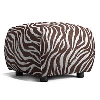 Le Petite Sittpuff Zebra Brun / Vit